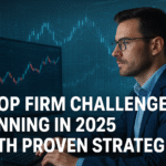 Trader preparing for a prop firm challenge in 2025 with focus on risk management, consistency, and evaluation rules.