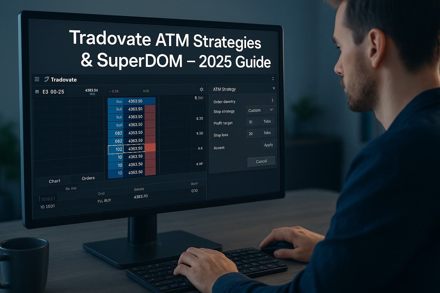 Tradovate ATM Strategies and SuperDOM Interface