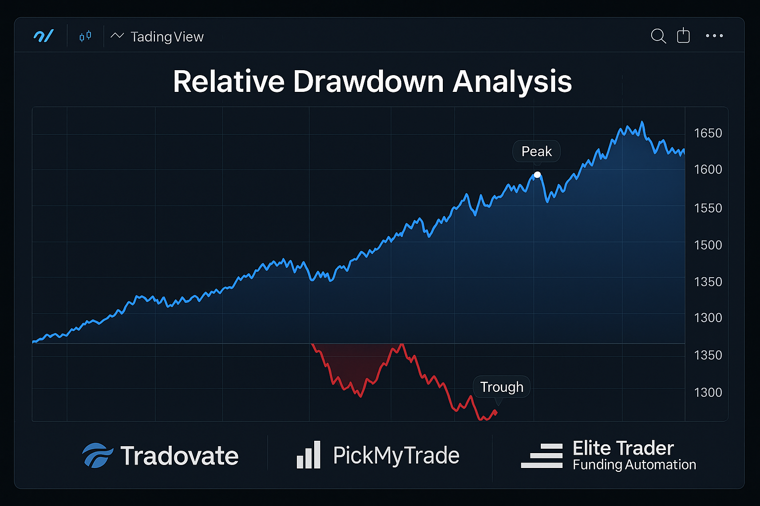 PickMyTrade dashboard automating a strategy on Tradovate with Elite Trader Funding automation compliance in view