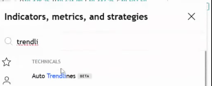 Auto-generated trendlines on a TradingView chart showing price breakouts, helping traders spot entry signals for automated trading.